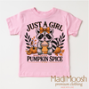 Just A Girl Who Loves Pumpkin Spice Shirt - Fall Tee by Madi Moosh