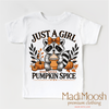 Just A Girl Who Loves Pumpkin Spice Shirt - Fall Tee by Madi Moosh