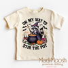 On My Way To Stir The Pot Witch Shirt - Halloween Tee by Madi Moosh