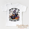 On My Way To Stir The Pot Witch Shirt - Halloween Tee by Madi Moosh