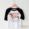 Walking Through A Weenie Wonderland Shirt - Dachshund Christmas Tee by Madi Moosh