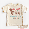 Walking Through A Weenie Wonderland Shirt - Dachshund Christmas Tee by Madi Moosh