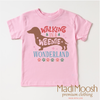 Walking Through A Weenie Wonderland Shirt - Dachshund Christmas Tee by Madi Moosh