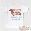 Walking Through A Weenie Wonderland Shirt - Dachshund Christmas Tee by Madi Moosh