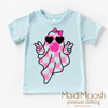 Cute Ghost Blowing Bubbles Halloween Shirt - Cute Halloween Tee by Madi Moosh