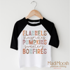 Flannels Hayrides Pumpkins Bonfires Fall Shirt - Autumn Tee by Madi Moosh