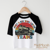 Just A Kid Who Loves Trains Shirt - Train Tee by Madi Moosh