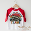 Just A Kid Who Loves Trains Shirt - Train Tee by Madi Moosh