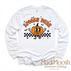 Spooky Dude Halloween Tee - Long Sleeve White Shirt by Madi Moosh