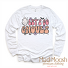 Let's Go Ghouls Halloween Tee - Long Sleeve White Shirt by Madi Moosh