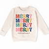 Boho Merry Merry Merry Christmas Shirt - Long Sleeve Tees & Sweatshirts by Madi Moosh