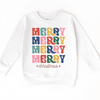 Boho Merry Merry Merry Christmas Shirt - Long Sleeve Tees & Sweatshirts by Madi Moosh