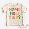 Ho Ho Holy Night Christmas Shirt - Christian Tee by Madi Moosh