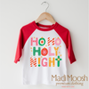 Ho Ho Holy Night Christmas Shirt - Christian Tee by Madi Moosh