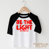 Be The Light Christmas Shirt - Christian Tee by Madi Moosh