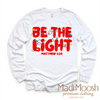 Be The Light Christmas Shirt - Christian Tee by Madi Moosh
