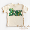 Two Rex Boys Birthday Shirt - T-Rex Birthday Tee by Madi Moosh