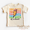 100 Days Of School Lightning Bolt Shirt - School Tee by Madi Moosh