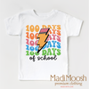 100 Days Of School Lightning Bolt Shirt - School Tee by Madi Moosh