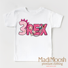 Girls 3 Rex Dinosaur Birthday Shirt - Girls Birthday Tee by Madi Moosh