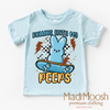 Rolling With My Peeps Easter Shirt - Boys Skater Easter Tee by Madi Moosh