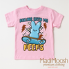 Rolling With My Peeps Easter Shirt - Boys Skater Easter Tee by Madi Moosh