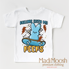 Rolling With My Peeps Easter Shirt - Boys Skater Easter Tee by Madi Moosh
