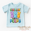 Chillin With My Peeps Easter Shirt - Kids Easter Tee by Madi Moosh