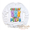Chillin With My Peeps Easter Shirt - Kids Easter Tee by Madi Moosh