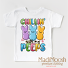 Chillin With My Peeps Easter Shirt - Kids Easter Tee by Madi Moosh