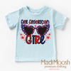 4th Of July All American Girl Shirt - Retro July Fourth Tee by Madi Moosh