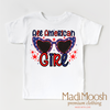 4th Of July All American Girl Shirt - Retro July Fourth Tee by Madi Moosh