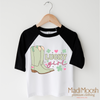 St. Patrick's Day Lucky Cowgirl Shirt - Retro Western St. Patrick's Day Tee by Madi Moosh