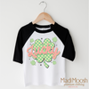 St. Patrick's Day Lucky Clover Shirt - Kids Retro St. Patrick's Day Tee by Madi Moosh