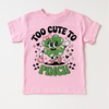 Too Cute To Pinch St. Patrick's Day Shirt - Lucky Clover Kids & Adult Tee by Madi Moosh