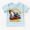 A Little Dirt Never Hurt Excavator Shirt - Boys Construction Tee by Madi Moosh