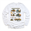 Construction Trucks Shirt - Kids Excavator, Bulldozer, Tee by Madi Moosh