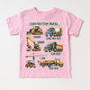 Construction Trucks Shirt - Kids Excavator, Bulldozer, Tee by Madi Moosh