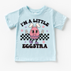 I'm A Little Eggstra Easter Shirt - Girls Easter Egg Tee by Madi Moosh
