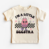 I'm A Little Eggstra Easter Shirt - Girls Easter Egg Tee by Madi Moosh