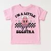 I'm A Little Eggstra Easter Shirt - Girls Easter Egg Tee by Madi Moosh