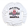 I'm A Little Eggstra Easter Shirt - Girls Easter Egg Tee by Madi Moosh