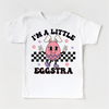 I'm A Little Eggstra Easter Shirt - Girls Easter Egg Tee by Madi Moosh