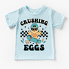 Crushing Eggs Easter Shirt - Girls Skater Eater Tee by Madi Moosh