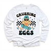 Crushing Eggs Easter Shirt - Girls Skater Eater Tee by Madi Moosh