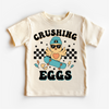 Crushing Eggs Easter Shirt - Girls Skater Eater Tee by Madi Moosh