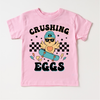 Crushing Eggs Easter Shirt - Girls Skater Eater Tee by Madi Moosh