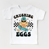 Crushing Eggs Easter Shirt - Girls Skater Eater Tee by Madi Moosh