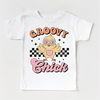Groovy Chick Easter Shirt - Girls Retro Easter Tee by Madi Moosh