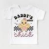 Daddy's Other Chick Shirt - Girls Easter Chicken Tee by Madi Moosh